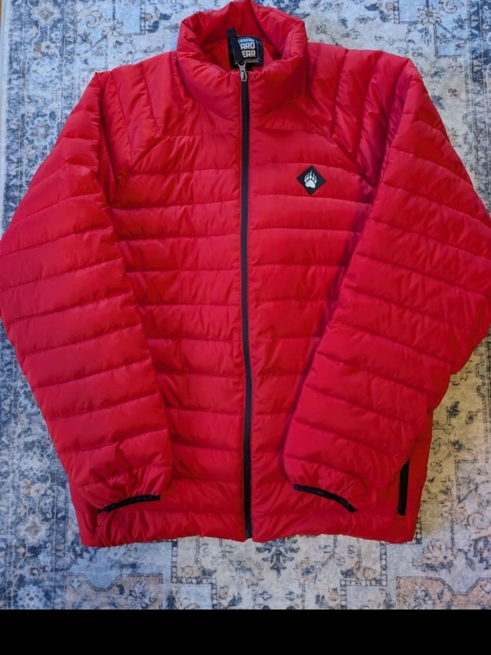 Duluth Trading Co Red Quilted Men’s Puffer Jacket
